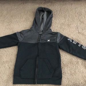 Like new - boys Hurley zip up hoodie size 4